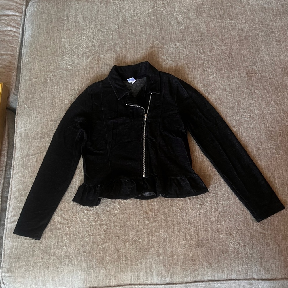 TOTAL GIRL black knit jacket top